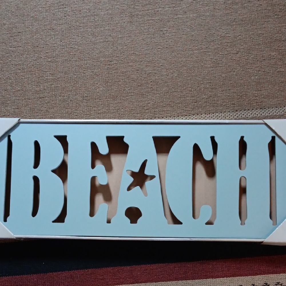 Beach Wall Decor Sign